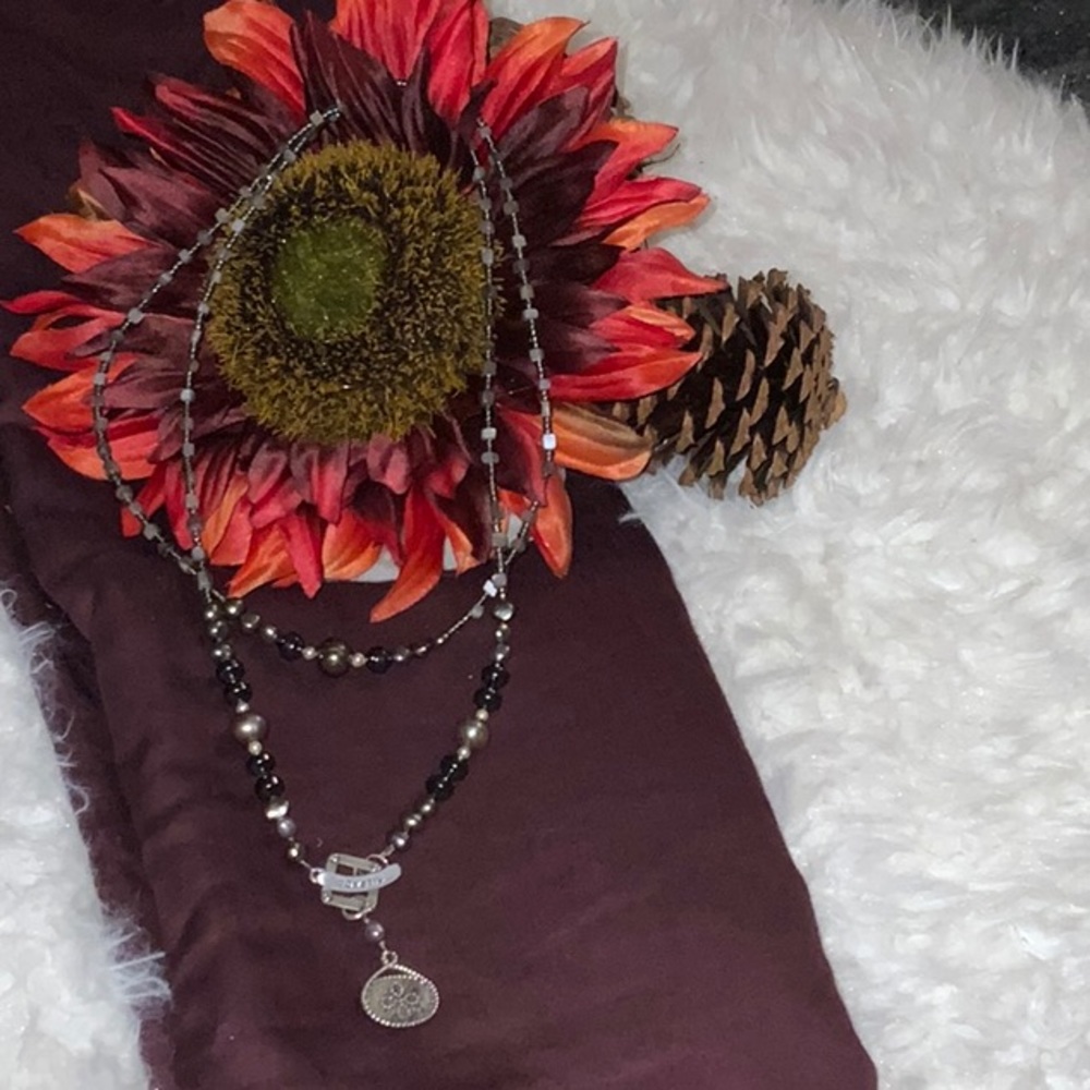 Silpada Sterling Silver Hematite Necklace